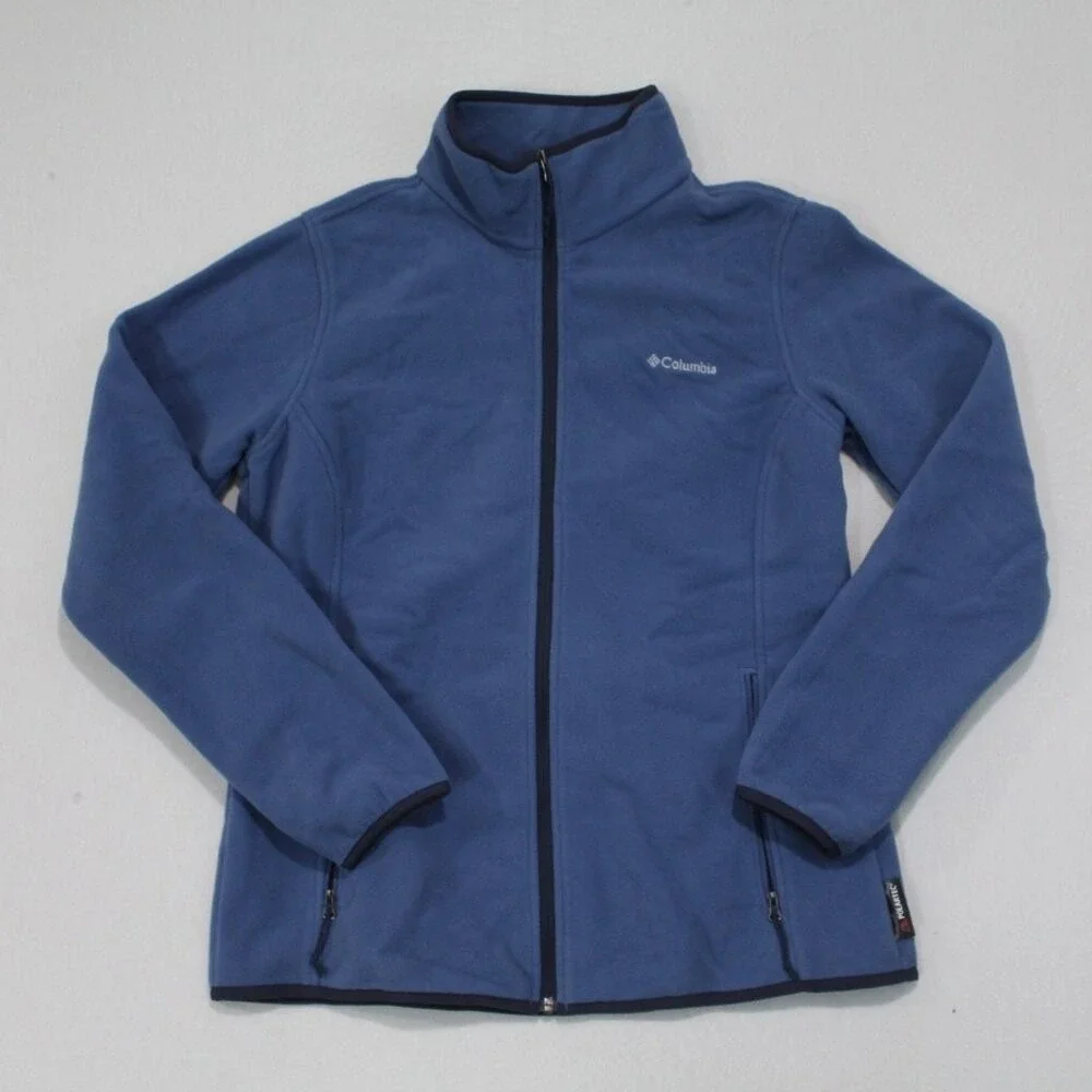 Columbia Men Blue Sweater Casual Long Sleeve Mock Neck Size Large